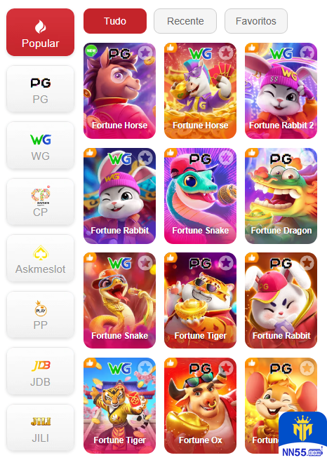 Experiência de Jogos nn55.com